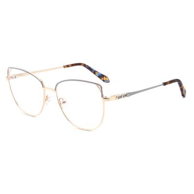 China High Quality Trendy Metal Women Fashion Glasses Optical Frames for sale