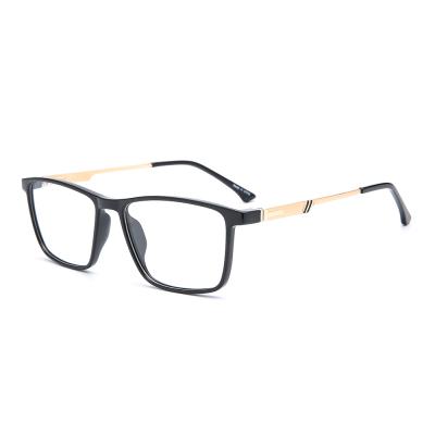 China Vintage fashionable famous brands men's hinge black tr90 optical square frames for sale