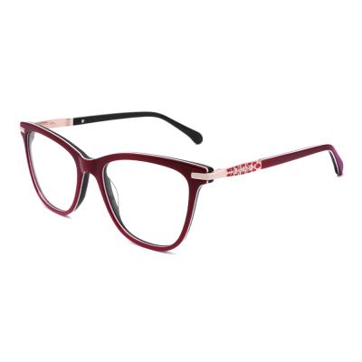 China Fashionable Custom Acetate Optical Frames Glasses For Women for sale