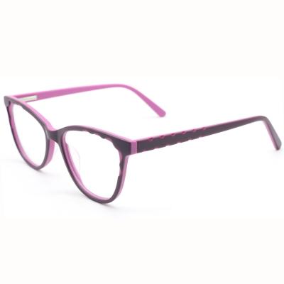 China Fashionable Custom Flower Double Color Kids Acetate Optical Glasses Frames for sale