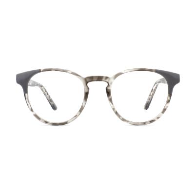 China Latest Fashionable Optical Rounded Buffalo Horn Glasses Plastic Frame for sale