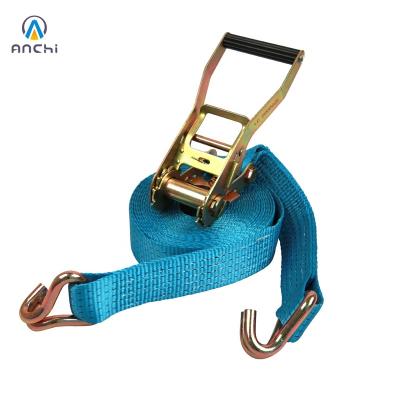 China PES Heavy Duty 50mm Ratchet Tie Down Ties Down 5000kgs 10 Meters for sale