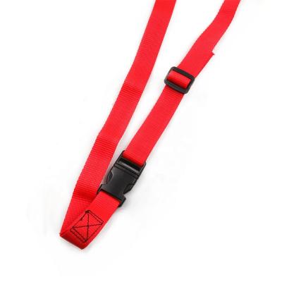 China PE/PP 1 Inch 25mm Custom Luggage Strap With Black Plastic Buckle And Polypropylene Strap for sale