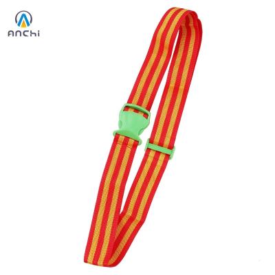 China Wholesale Custom Luggage 2 Inch 5cm Luggage Carrying Strap With Green Plastic Buckle 1.8m for sale