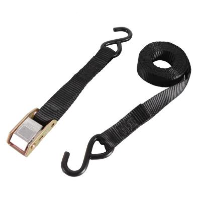 China Cargo Check 1 Inch 25mm 3m Adjustable Webbing Buckle With Breaking Hooks 400kgs for sale