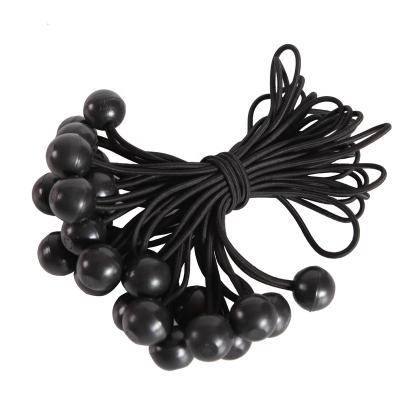 China 25pcs 22cm Elastic Rubber Cord And PP Bungee Cord 4mm 4mm With Plastic Balls for sale