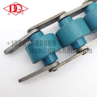 China Over Double Transmission Chain BS25 BS30-C212A Hotels Plastic Roller Conveyor Chain 38.1 Mm Nylon Roller Circulation For Assembly Line for sale