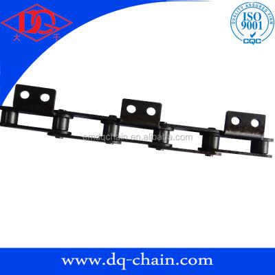 China Double Stainless Steel Pitch Conveyor Chain C2050 A2 Roller Chain With Attachment for sale