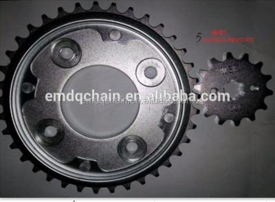 China good price indonesia motorcycle chain and sprocket kits REVO FIT REVO FIT 14tX37t 420-106L for sale