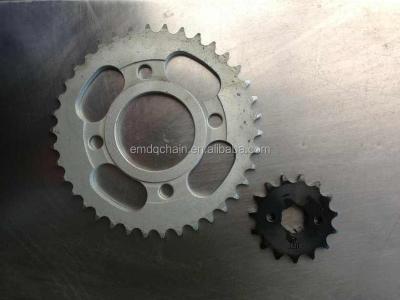 China 40Mn Motorcycle Chain And Sprocket Kit CG125 38T 15T With 428 100L for sale