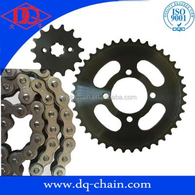 China 40Mn Pakistan Market chain and sprocket kits for 70 CD for sale