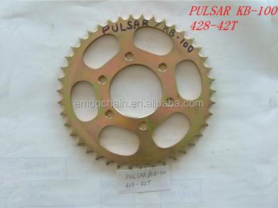 China Chain-40Mn PULSAR KB100 India Model Motorcycle Chain and Sprocket Kits for sale