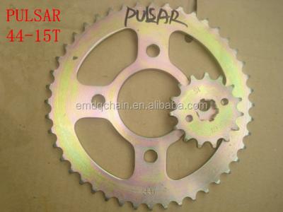 China Chain-40Mn PULSAR 44-15T India Model Motorcycle Chain and Sprocket Kits for sale