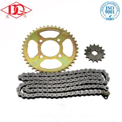 China 1023 1045 Afghanistan market STEEL motorcycle chains and sprocket kits GN125 for motorcycle for sale