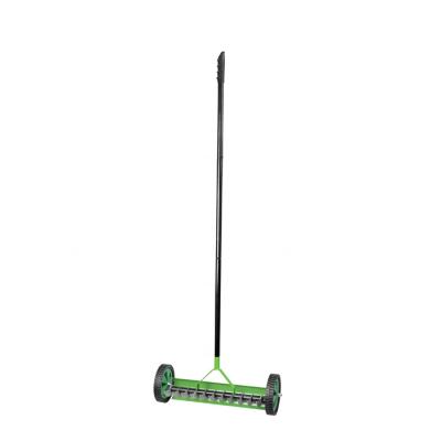 China High Quality Heavy Duty Garden Worker Long Handle Electric Lawn Grass Rolling Wheeled Blade Dethatcher for sale