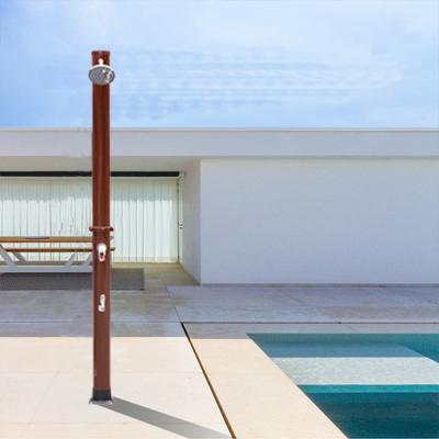 China Sale Remark Villa Solar Online Round Outdoor Beach Sprinkler Durable Shower Column for sale