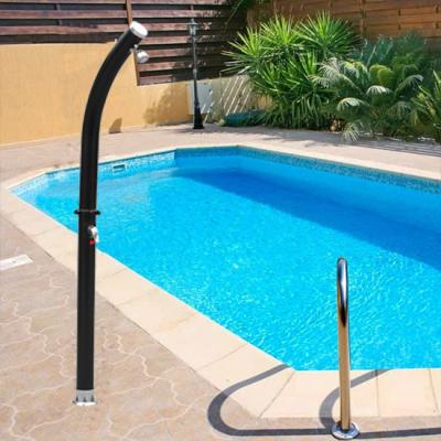 China 2021 High Water Pressure New Launch Energy Saving Popular Outdoor 2 Section Shower Beach Swimming Solar Shower for sale