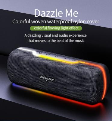 China Trend Phone Function 2021 New Mini Wireless Bluetooth Speaker With Led Light And Radio Function Fanatic Model S55 for sale