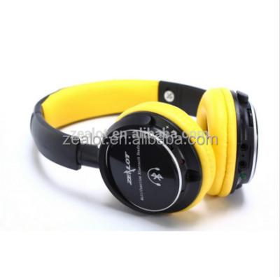 China FM radio mp3 earphones Bluetooth headset fanatic B-370 for sale