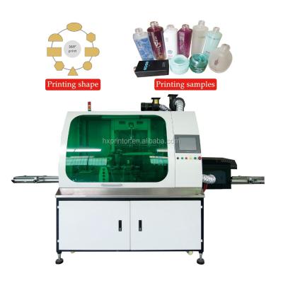 China HS-PT4 Factory High Quality Automatic Brandy Wine Bottle Screen Visual Positioning Printing Machine for sale