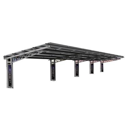 China Amazing Waterproof Or Non-waterproof Solar Aluminum Parking Lot System Solar Parking Brackets Structures Mounted PV System for sale