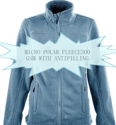 China 100% memory polyester knitted fleece with antipilling finish300gsm for garments, blanket, etc. for sale