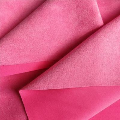 China Memory knit stretch scuba suede fabric 280gsm for garments, seat cover, sofa, upholstery etc. for sale