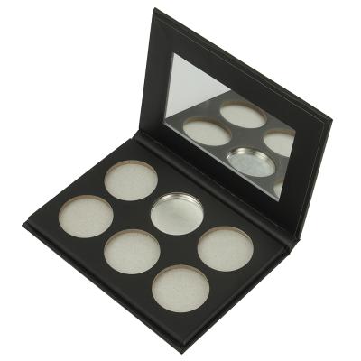 China DIY Handmade High Quality 6 Color Eyeshadow Palette Private Label Packaging Empty Box for sale