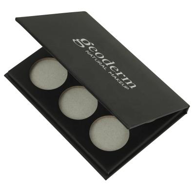 China Recyclable Private Label Personalized Empty Neutral Mini Book Packaging Magnetic Eyeshadow Palette Box for sale