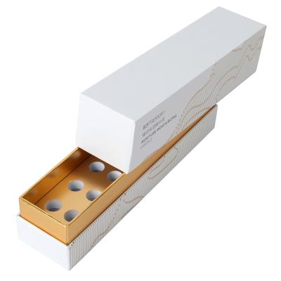 China Recyclable Printed Paper Packaging Box Cream Cosmetics Packaging Boxes With Gold Foil Stamping 30ml Set Skin Care Packaging Box for sale