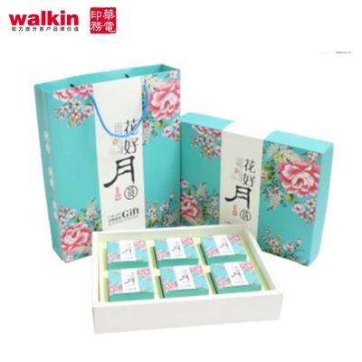 China Printing Folding Moon Cake Packaging Recyclable Custom Paper Gift Box for sale