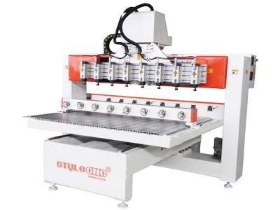 China STYLECNC® CNC Router with 4 axis rotary and 8 heads for sale