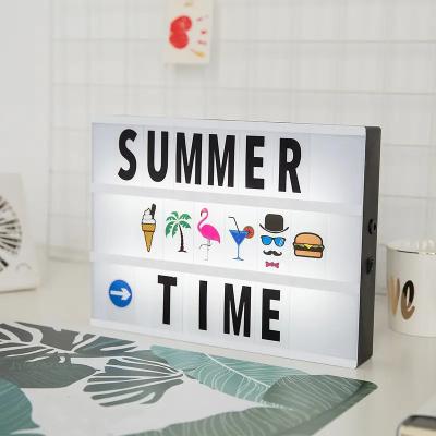 China Long Lasting Longevity Valentine Birthday Gift Personalized Word Creative Diy Letters Cinematic Light Box for sale