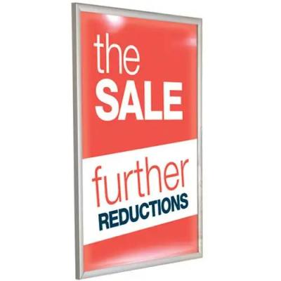 China For Advertising Poster Display Poster Slim Aluminium Frame Metal Stand Supermarket Advertising Led Outdoor Light Box For Large Photos for sale