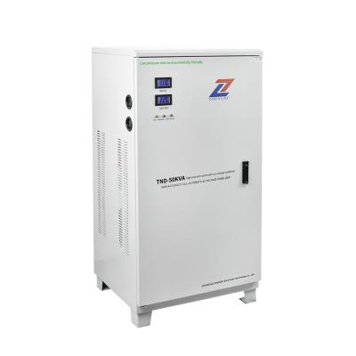 China SVC ZX TND3-50KVA 240V Single Phase Voltage Stabilizer Regulator Adjustable Over Under Voltage Protector Electric Power Protector for sale