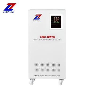 China SVC TND3-30KVA Single Phase Homeuse Servo Smart AC 60 Amp Voltage Regulator for sale