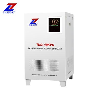 China SVC TND3-10KVA Single Phase 10KW Smart AVR LCD Voltage Regulator High Low Servo Stabilizer for sale