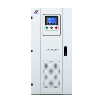 China SVC ZX SBW-N200KVA 200kw AC Voltage Stabilizer Three Phase Intelligent Automatic Regulator for sale