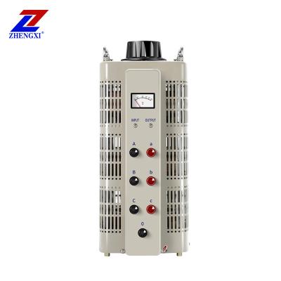 China SVC TSGC2-1500VA 0~430VAC Output 3 Phase Adjustable Manual Voltage Regulator Variac Transformer for sale