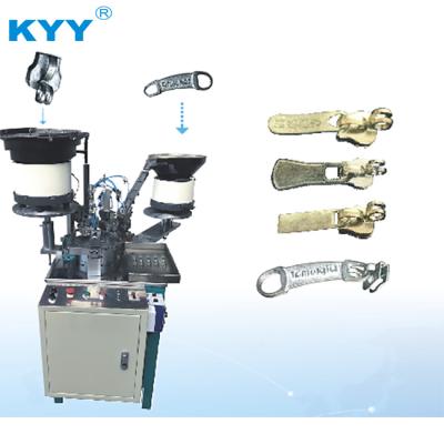 China Automatic Zipper Slider Non-lock Zipper Slider Puller Making Assembly Machine Factory for sale