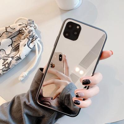 China Hot RD Amazon Woman Makeup Mirror Phone Case Protector Cover For iPhone 12 Pro 7 8 Max X XR for sale