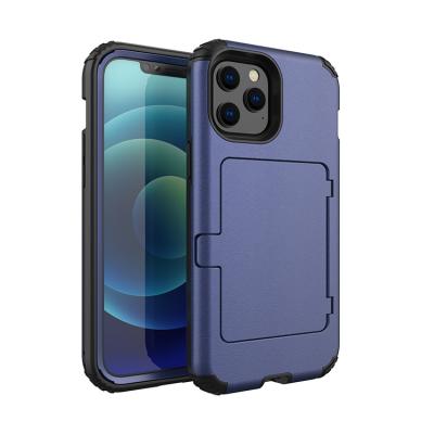 China Rugged Resistant Card Wallet RD Card Wallet Phone Case For iPhone 12 pro Max X XS XR 7 8 Plus Shockproof for sale