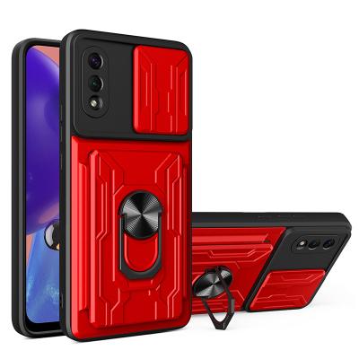 China Shockproof For Samsung Galaxy M02 M02S Case With Camera Protector Cell Phone Case Wallet Card Slot Detachable Mobile Back Cover for sale