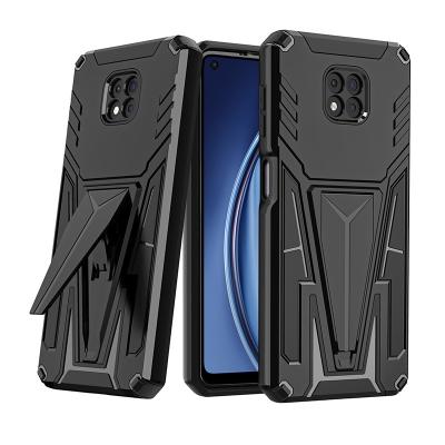 China Anti-drop 2 in 1 Tpu PC Hybrid Hidden Kickstand Magnetic Shockproof Phone Case Cover For MOTO G POWER 2021 for sale