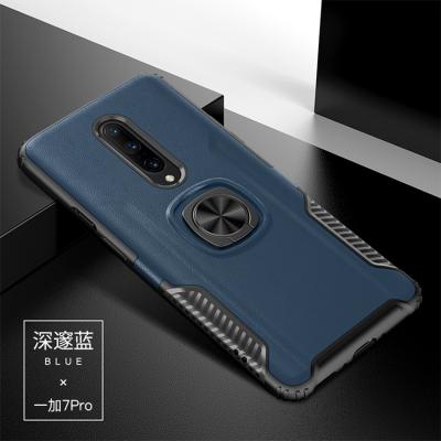 China Combo Bumper Car Ring Kickstand Magnetic Phone Case For OnePlus 7 Magnetic Car Ring Holder Anti-Fal TPU Pro/7T Pro for sale