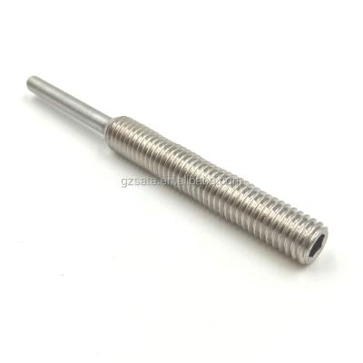 China Stainless Steel Stainless Steel Hex Plug Nose Spring Plunger Screws Long for sale