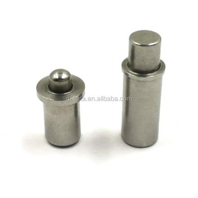 China Miniature Spring Plunger Stainless Steel Short Type No-Thread Pin for sale