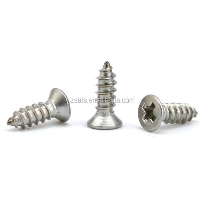 China Recessed Flat Cross / PH Phillips Drive Flat Countersunk Head Self Tapping Screw For Sheet Metal for sale