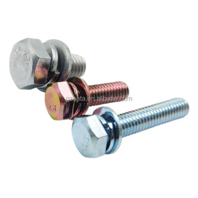 China HEX Customized Serrated Hex Head And Washer Assemblies Bolts Sems Screws for sale