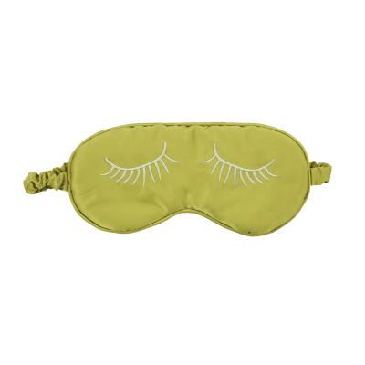 China High Quality Cover Silk Blindfold Adjustable Strap Anti-Wrinkle Mulberry Satin Visor Travel Sleeping Breathable Eye Mask for sale